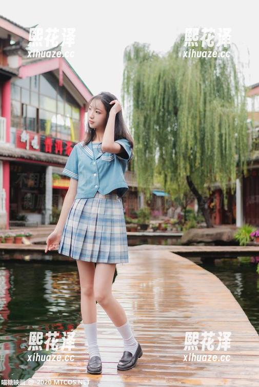 不用掏钱的福利，《喵糖映画》，深蓝JK制服图册抢先看，猫咪都嫉妒这身材！
