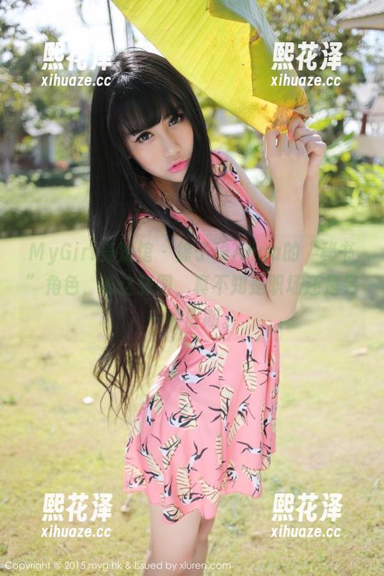 MyGirl美媛馆 - 徐子琦Anna的“秘书”角色，瞧这张图，真不知是职场还是另一种假期。